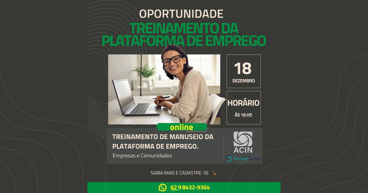 Treinamento Online de Manuseio da Plataforma de Emprego.