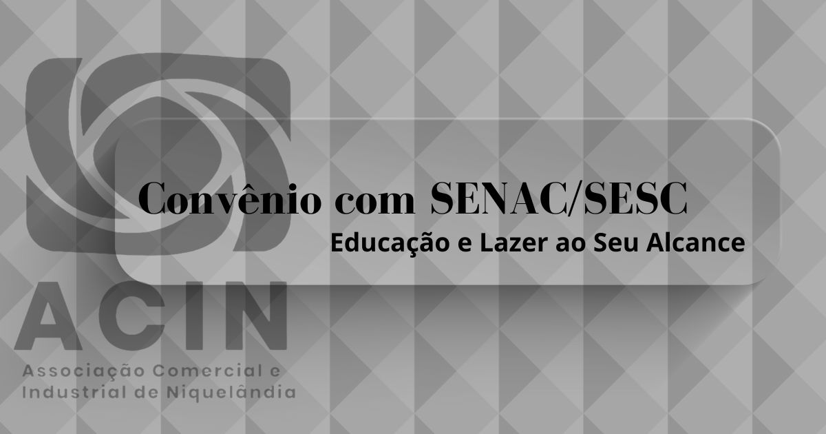 Convênio com SENAC/SESC