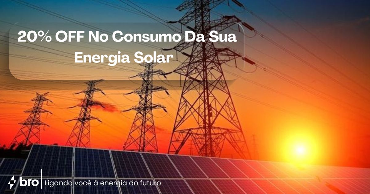 Aproveite 20% OFF em Energia Solar